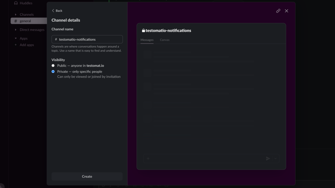 Testomat.io - Notification Slack